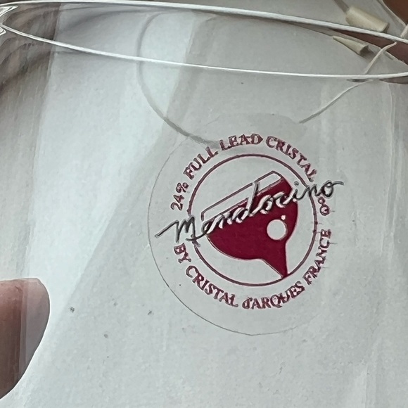 Cristal D'arques Mendocino Set of 3 French 24% Lead Crystal Champagne Flutes - Picture 4 of 10